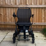 Quickie Q50R Carbon folding electric wheelchair UK – front view