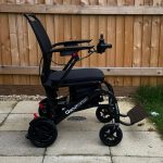 Quickie Q50R Carbon folding electric wheelchair UK – front view