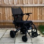 Quickie Q50R Carbon folding electric wheelchair UK – front view