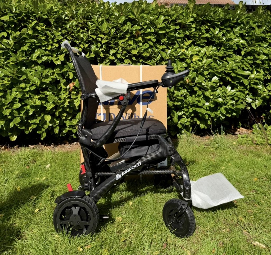 Drive Airfold Carbon lightweight electric wheelchair - SRC Mobility UK